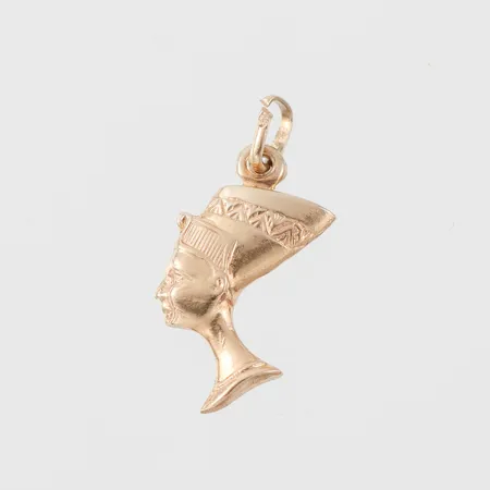 Berlock "Nefertiti", höjd ca 21 mm, 18k. Vikt: 0,8 g