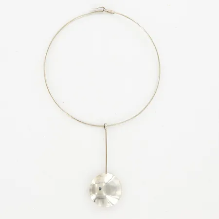 Collier stelt ca 37cm, Hänge 86mm, bredd: 35mm, ALTON, år 1967, Falköping, Silver Vikt: 20,4 g