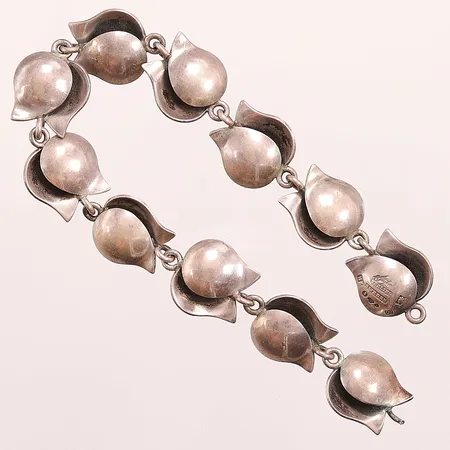 Armband, 20cm, bredd:15mm, Heribert Engelbert, Stigbert, 1954, defekt/saknar lås, 925/1000 Silver 25,8g.