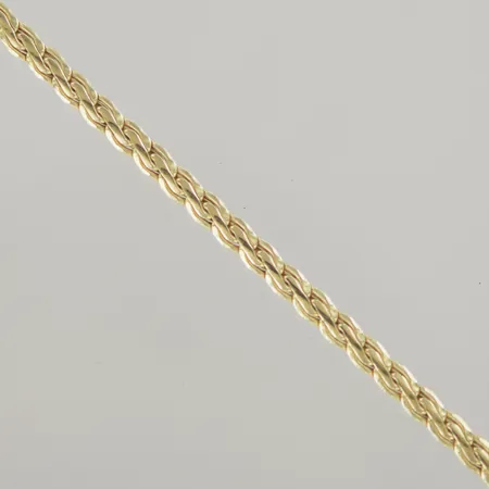 Armband, längd 19 cm, bredd 3,5 mm, defekt lås, 18K Vikt: 5 g