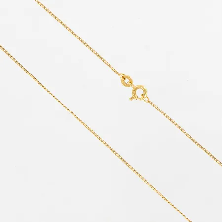 Kedja pansar, ca 42,5cm, 1mm, 18K Vikt: 2 g