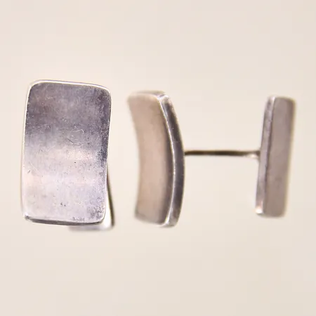 Ett par manschettknappar, 20x12mm, silver 830/1000 Vikt: 16,4 g