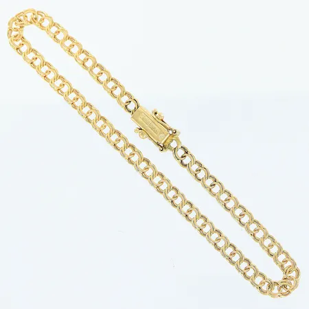 Armband Bismarck, 19cm, bredd 4mm, 18K Vikt: 6,3 g