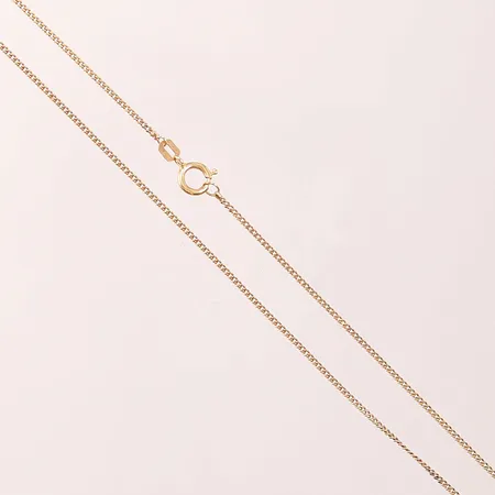 Kedja pansar, 44cm, bredd:1mm, 18K 2,7g.