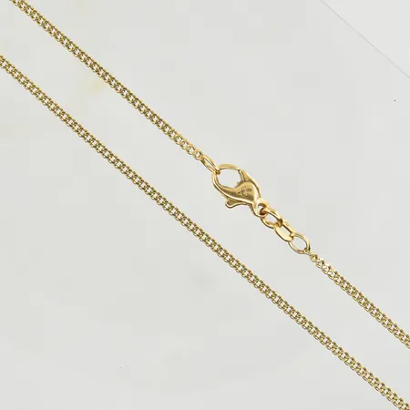 Kedja Pansar, längd 53½ cm, bredd 2 mm, 18K. Vikt: 7,3 g