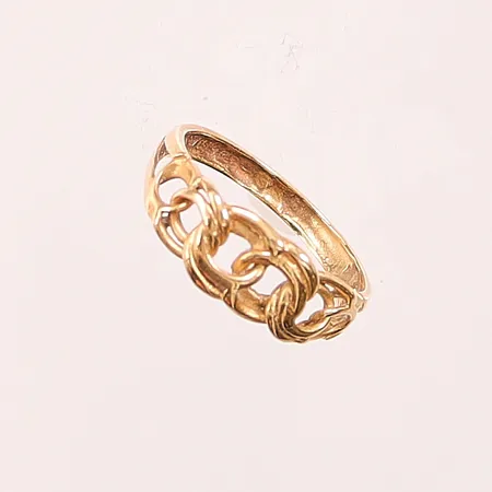 Ring Bismarck, Ø18, bredd:8mm, 18K 2,8g.