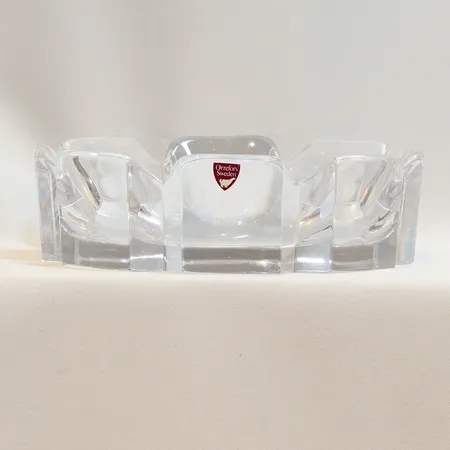 Skål Corona, Lars Hellsten Orrefors, höjd 5,5cm, Ø18,5cm, klarglas, etikettmärkt