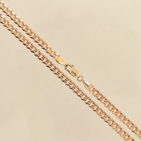 Kedja Pansar, längd 58cm, bredd 3,6mm, 10K Vikt: 8,2 g