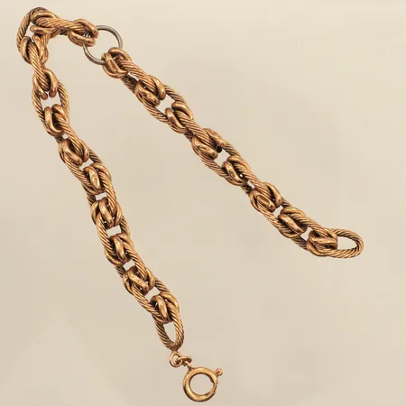 Armband, defekt, del ej i oädel metall, 18K, bruttovikt 12,9g Vikt: 12,9 g