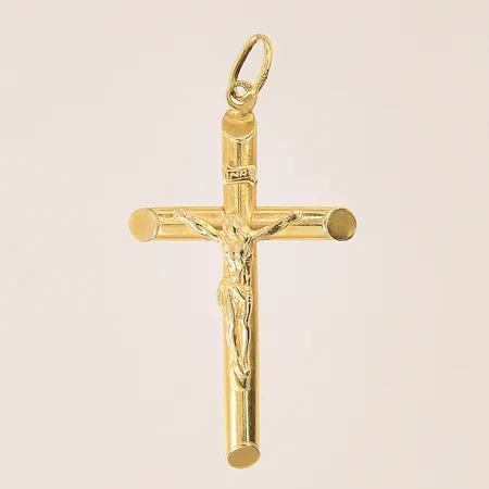 Hänge krucifix, 46x24mm, 18K Vikt: 3,2 g