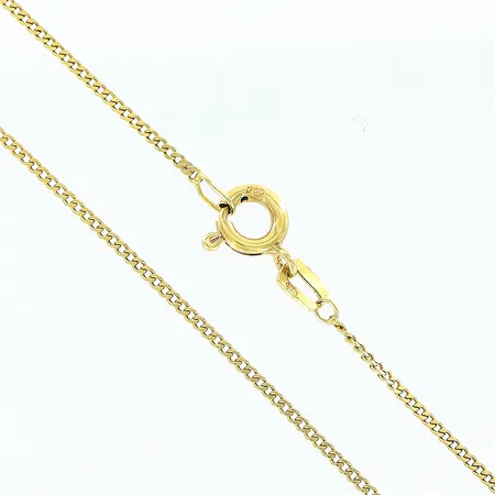 Kedja Pansar, 38cm, bredd 1mm, 18K Vikt: 2 g