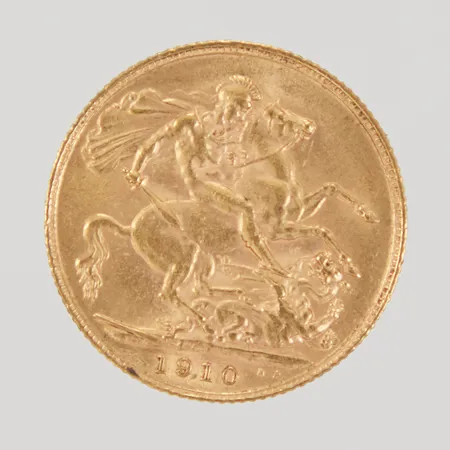 Mynt Sovereign - Edward VII, 1910, 22K Vikt: 8 g