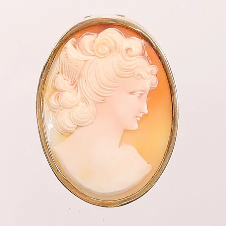 Came brosch förgyllt 830/1000 Silver stl 50mm 17,5g  