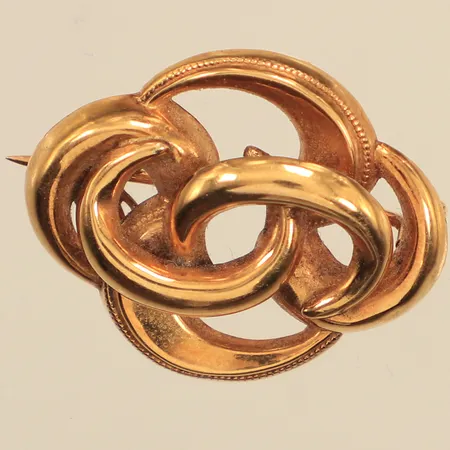 Brosch, längd 22mm, bredd 26mm, 18K Vikt: 2,8 g