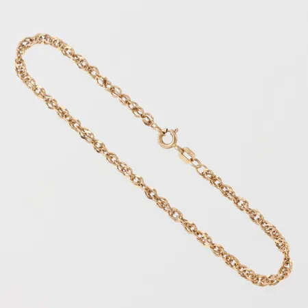 Armband, längd ca 19 cm, bredd 2.8 mm, 18k. Vikt: 3 g
