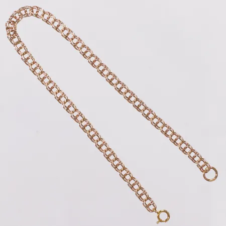 Armband, Bismarck, längd 18cm, bredd 3,6mm, 18K Vikt: 3,2 g