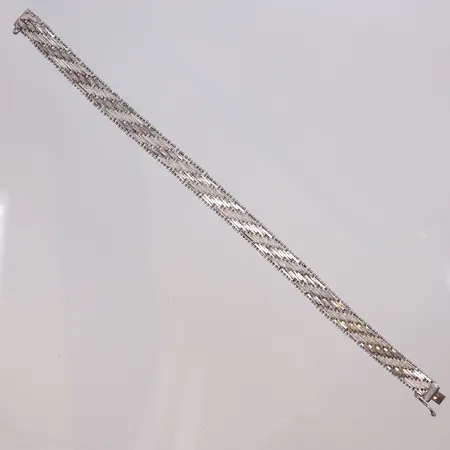 Armband, 19cm, bredd 8mm, silver 925/1000 Vikt: 20,2 g