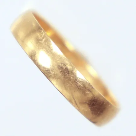Ring , slät, gravyr, Ø15, 18k Vikt: 1,8 g