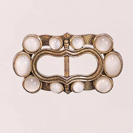 Brosch, Miracle, 43mm, förgylld metall.