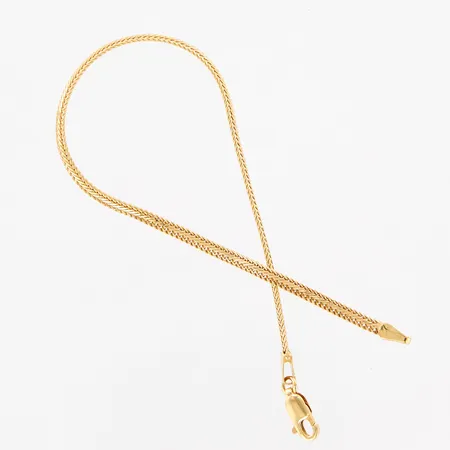 Armband 18,5cm, bredd 2,5mm, skevheter, 18K Vikt: 3,8 g