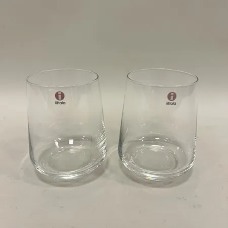 Två dricksglas, 35cl, höjd 10cm, Iittala Essence, design Alfredo Häberli Skickas med paket.