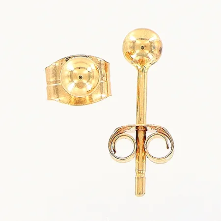 Ett par örhängen, Ø3mm, 18K Vikt: 0,4 g