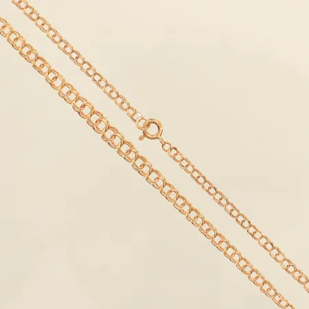 Collier, doserad Bismarck, längd 47cm, bredd ca 3-5mm, 18K Vikt: 6,7 g
