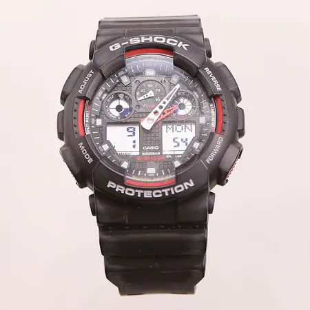 Herrur Casio G-Shock, 5081, GA-100, 49mm, digital, quartz, gummi, bruksslitage.