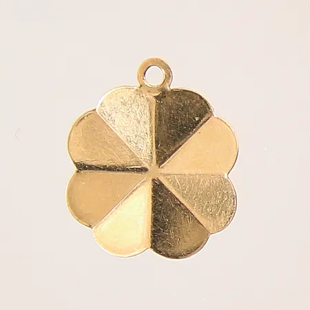 Hänge fyrklöver, 14x12mm, saknar ögla, 18K Vikt: 0,5 g