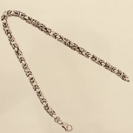 Armband Drottninglänk, längd 20cm, bredd 4,5mm, silver 925/1000 Vikt: 13,7 g