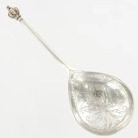 Serveringssked, 17cm, A. Nilsson, år 1927, silver  Vikt: 60,4 g