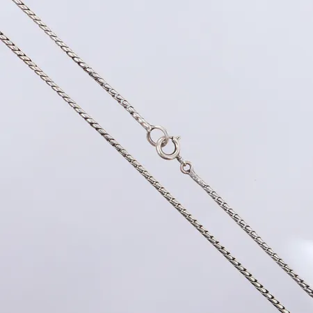 Kedja, ca 72cm, bredd 1,9mm. 830/1000 silver  Vikt: 14,4 g