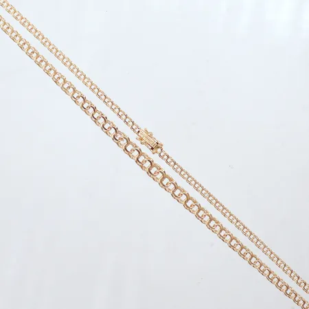 Collier Bismarck doserat, längd 45,5cm, bredd 3,3mm-6,3mm, Antar Guld Ab, 18K Vikt: 13,3 g