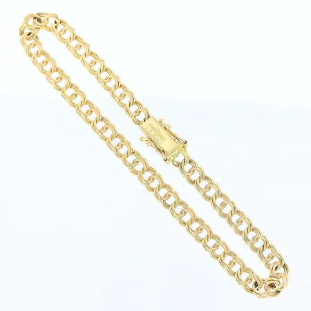 Armband Bismarck, 20,5cm, bredd 6mm, GHA, 18K Vikt: 10,9 g