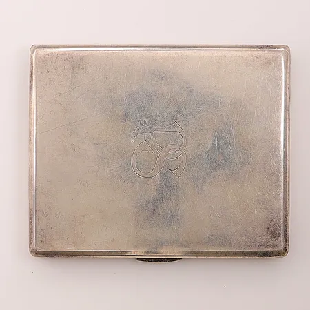 Cigarettetui gravyr 10X8cm.830/1000 Silver 134,9g  
