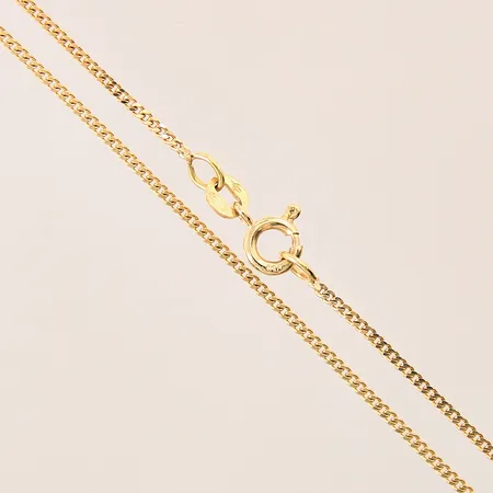 Kedja Pansar, längd 38,5cm, bredd 1,5mm, 18K Vikt: 3 g