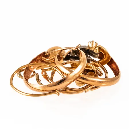 Diverse defekt guld 18K 1,9g. 