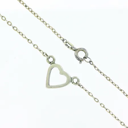 Collier, 41cm, bredd 1,5-11,5mm, 835/1000 silver  Vikt: 2,3 g