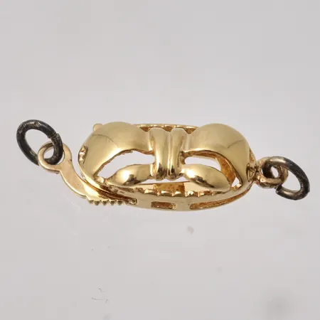 Collier lås i förgyllt silver, mått 6,3x22,7mm, 925/1000, vikt 0,81g.