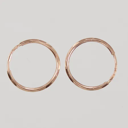 Ett par örringar, Ø ca 13mm, 14K Vikt: 0,7 g