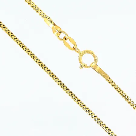 Kedja, 40,5cm, bredd 1mm, 21K Vikt: 3,3 g