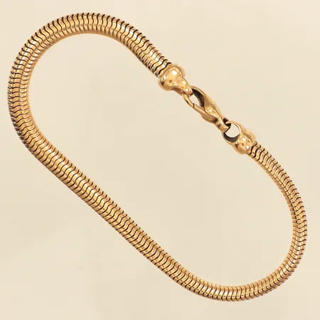 Armband, Ormlänk, längd 20cm, bredd ca 5mm, 18K Vikt: 21,4 g
