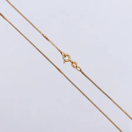 Kedja Venezia, längd 40cm, bredd 1mm, Balestra, 18K.  Vikt: 3,2 g