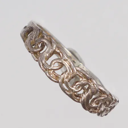 Ring Bismarck stl 17½ bredd 2-5mm, visst slitage, silver 925/1000 Vikt: 1,4 g