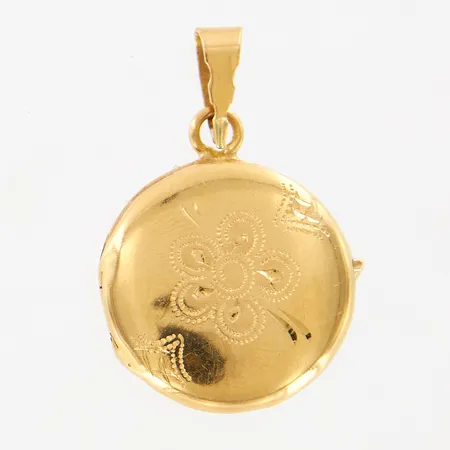 Medaljong, 32x20mm, 18K Vikt: 5,3 g