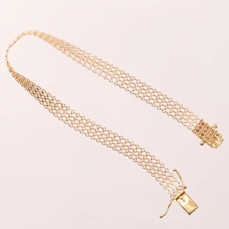 Armband, 19cm, bredd:6mm, 18K 6,9g.