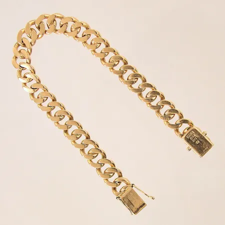 Armband Pansar, längd 18,5cm, bredd 9mm, 18K Vikt: 35 g
