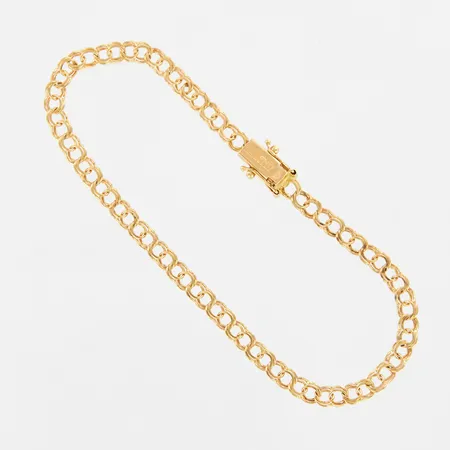 Armband Bismarck, 19cm, bredd: 4mm, 18K,  Vikt: 4,4 g