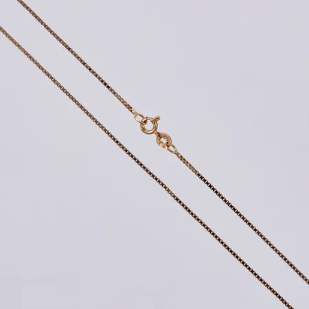 Kedja Venezia, längd ca 41,5cm, bredd ca 1mm, 18K Vikt: 4 g