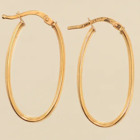 Ett par örhängen, längd 29,4mm, bredd 4mm,  Vikt: 2 g